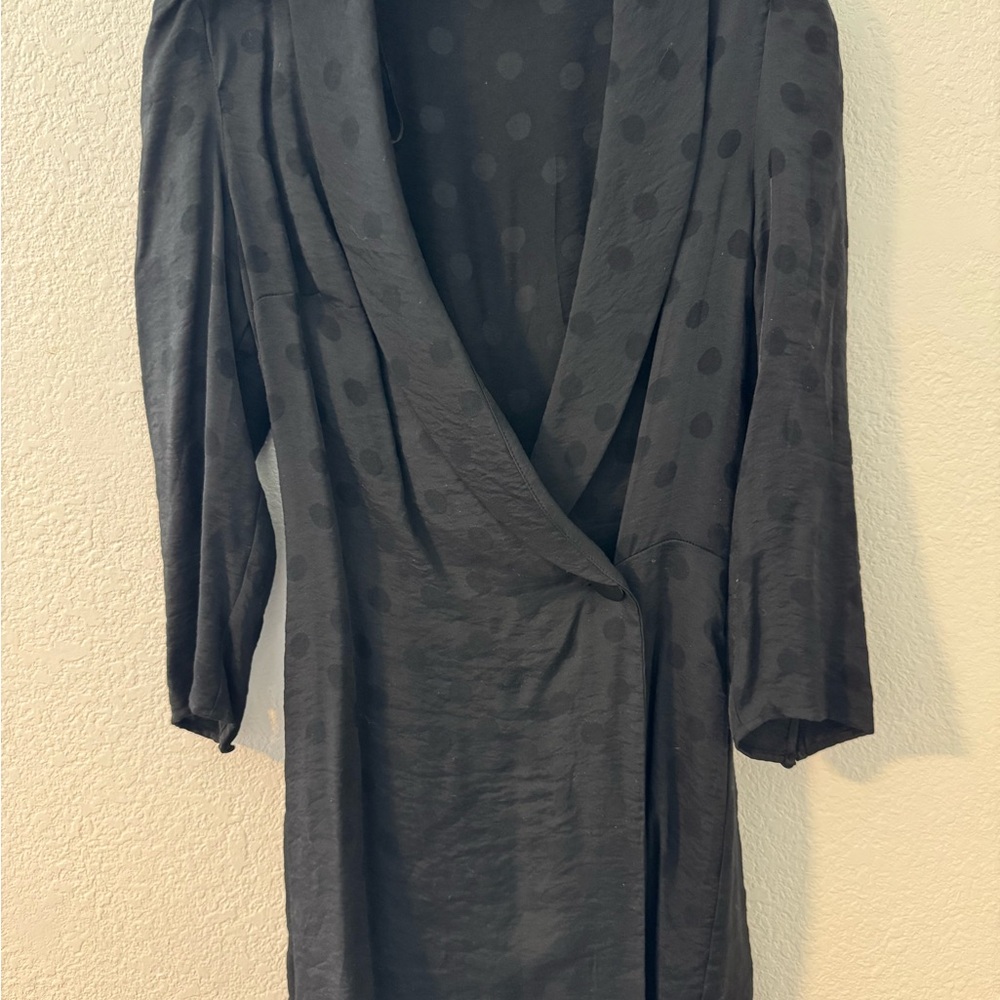Zara Black Polka Dot Mini Dress